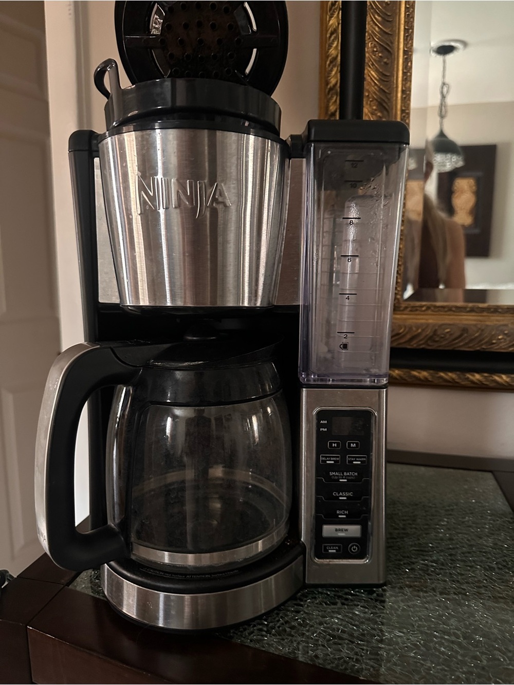 Ninja Stainless Steel and Black 12-Cup Drip Coffee Maker